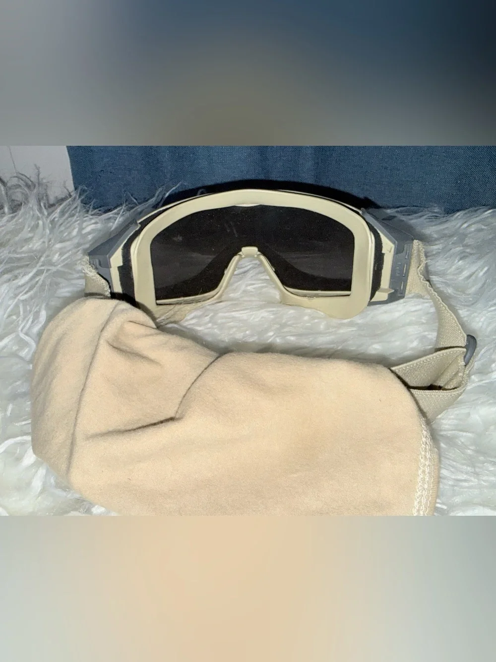 ESS Tactical Snow/Ski Goggles in Tan with Black Lens